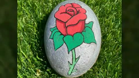 outstanding floral pebble painting ideas 2k22 beautiful pebble painting ideas