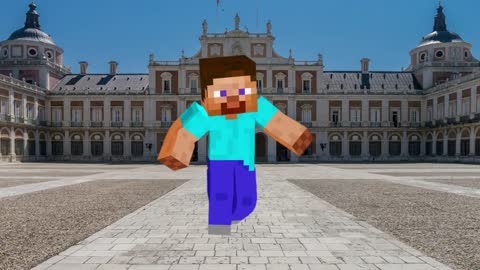 Minecraft Funny Dancing in Madrid Spain