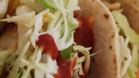 Chicken Soft Taco w/ Many Topping
