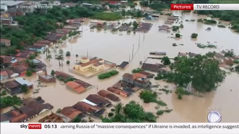 Weather Events 2021 - Deadly floods and landslides (Brazil) - Sky News - 13th December 2021