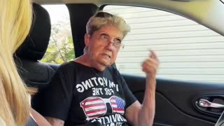 This lady is voting for the “convicted felon” and she wants everyone to know about it!!