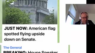 Flag Upside Down in DC - McCarthy - calls for Expulsion and Prosecution of Schiff -5-19-23