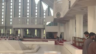 Faisal mosque islambad, beautifull interior view