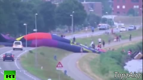 Hot Air Ballon Crash Compilation!
