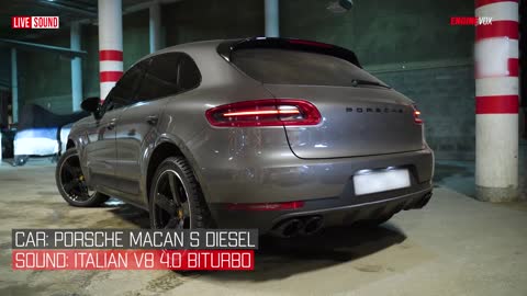 Porsche Macan S Diesel with an electronic exhaust system of variable performance ENGINEVOX