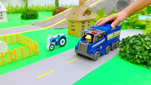 Vlad e Niki PAW Patrol caminhões de brinquedo Missão de resgate - em português
