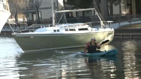 A Near Miss at the Tahoe Keys Marina with the Catalina Sailboat