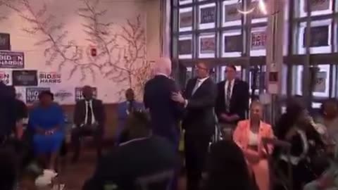 Biden handlers crank music to avoid press after remarks at stop in Philly