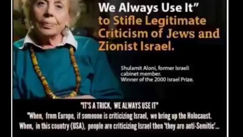 Why are Jews above Criticism?