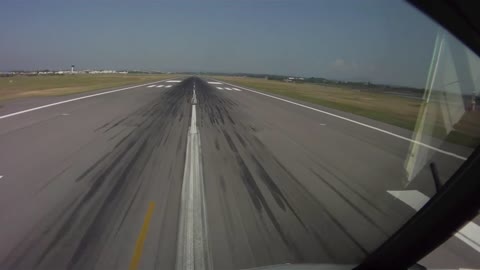 Pilot's eye view take off from Montpellier