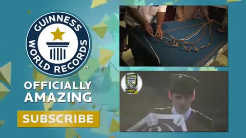 LARGEST HUMAN MATTRESS DOMINOES | GUINNESS WORLD RECORDS