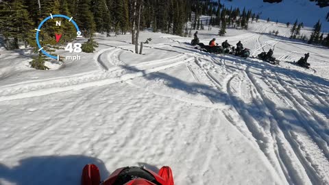 Crazy Snowmobile Crash