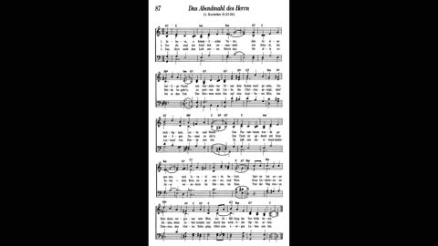 Das Abendmahl des Herrn (Lied 87 aus Singt Jehova Loblieder)