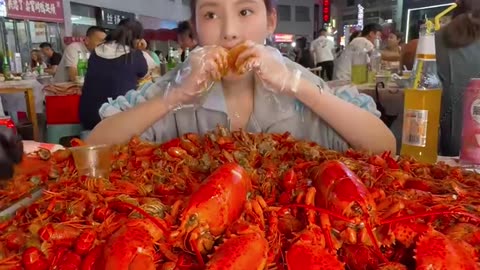 Mukbang Shrimp with Spicy Sauce