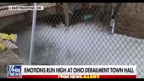 Emotions run high at Ohio derailment Townhall