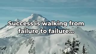 Success is walking from failure to failure... #psychology #facts #knowledge #motivation #subscribe