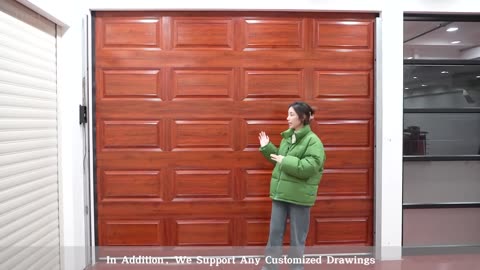 Instime Latest Classical Design Electric Remote Control Sectional Panel Garage Door