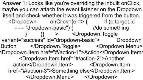 How to attach a function to DropdownToggle on React Bootstrap