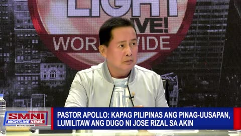Pastor Apollo: Kapag Pilipinas ang pinag-uusapan, lumilitaw ang dugo ni Jose Rizal sa akin