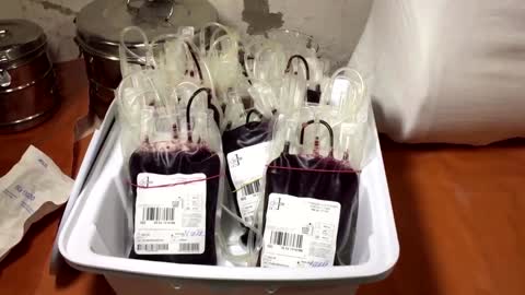 Ukrainian blood donation center comes under fire