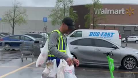 "I got this!" ~ Shopping Bag Man....