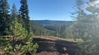 Central Oregon – Paulina Lake “Grand Loop” – Panoramic Forest Basin – 4K