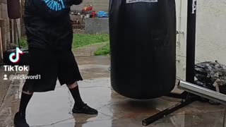 500Lb Punching Bag Workout Part 16