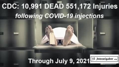 Vacunas Covid19. El agente biológico experimental más toxico de la historia según datos oficiales