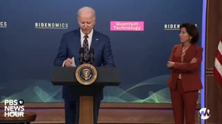 Biden: "I have to go to the situation room 🤣 There's an issue I need to deal with."