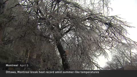 Summer-like weather in parts of Ontario and Quebec