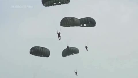Mass parachute jump over Normandy kicks off commemorations