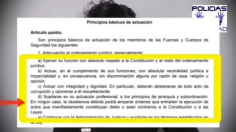 POLICÍA ESPAÑOLA DENUNCIA SOBRE EL PASAPORTE C0-VID