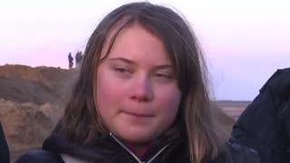 Greta Thunberg Tries Not To LAUGH While Police Pretend To Arrest Her