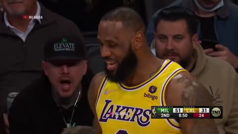 LeBron Pushed Bobby, Bobby Hit Him Back And LBJ Just Laughed