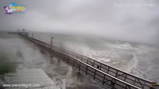 Fort Myers Beach Pier After Hurricane Ian