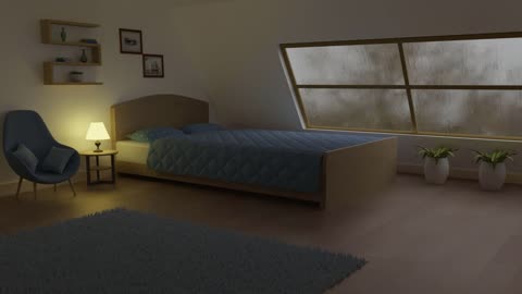 Attic room interior - Blender