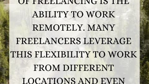 Can freelancers work from anywhere in the world?