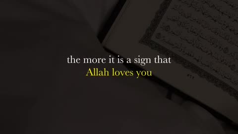 Signs that Allah loves you