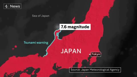 Japan earthquake triggers tsunami warning