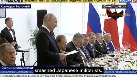Vladimir Putin and Kim Jong Un meeting