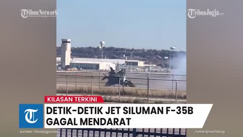 KILASAN TERKINI Detik detik Jet Siluman F 35B Gagal Mendarat