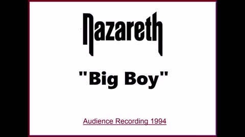 Nazareth - Big Boy (Live in Cumbernauld, Scotland 1994) Audience