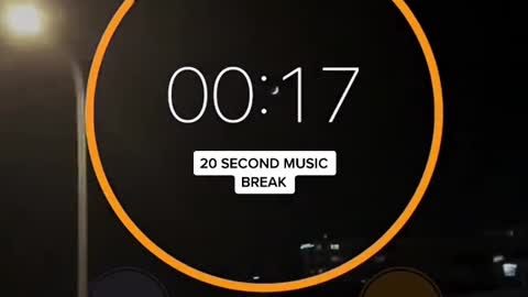 20 second music break