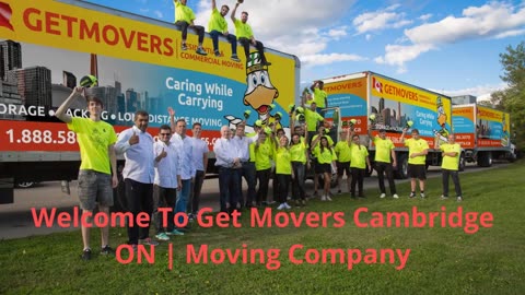 Get Movers in Cambridge, ON