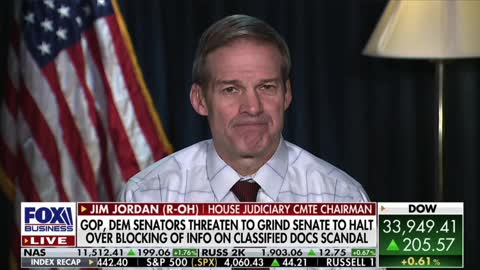 Chairman Jim Jordan BLASTS Biden's Stonewalling on Classified Documents Scandal