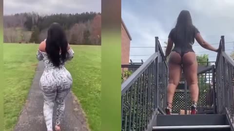 🔞COMPILATION BIG ASS WALKING IN THE STREET Challenge HOT MODEL