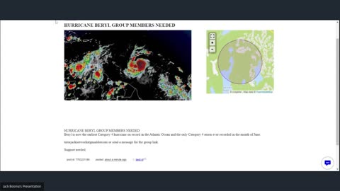 HURRICANE BERYL GROUP MEMBERS NEEDED