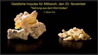 Geistliche Impulse für Mittwoch, den 23. November