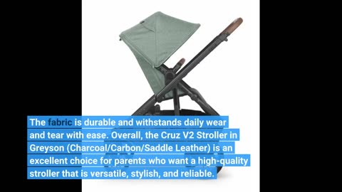 See Comments: Cruz V2 Stroller - Greyson (CharcoalCarbonSaddle Leather)