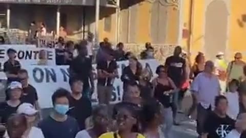 March against insecurity and crime in Cayenne, French Guyana.